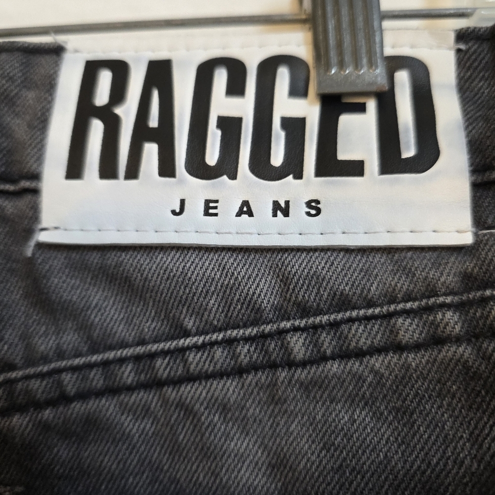 The Ragged Priest Sweeper Jeans Wide Leg Charcoal 28 - Picture 4 of 7